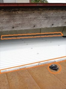 雨漏り補修 ガルバリウム鋼板波板 コーキング