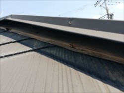 棟板金 貫板 張替え工事前