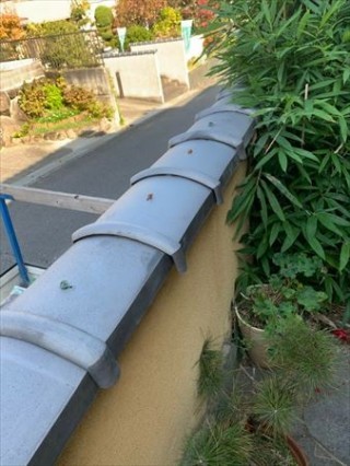 塀瓦 瓦交換完了