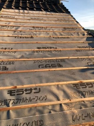 瓦屋根下地 劣化 工事後