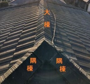 大棟 隅棟とは 取り直し工事