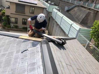 棟板金交換工事