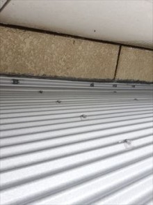 雨漏り補修 ガルバリウム鋼板波板
