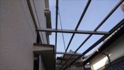 波板 飛散 張替え工事