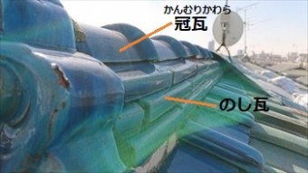 冠瓦 のし瓦 ずれ
