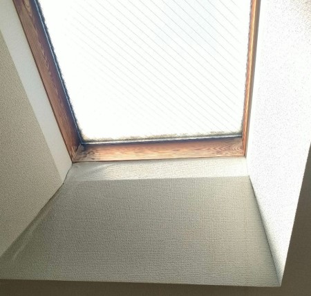 菊池郡大津町にて天窓コーキング割れにより室内雨漏りの現地調査 熊本県で屋根工事 メンテナンスなら街の屋根やさん熊本店