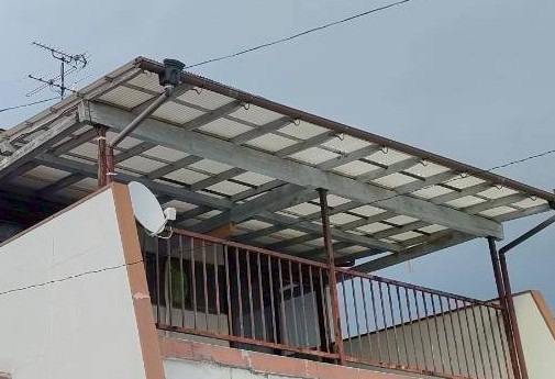 2階ベランダの張り替え前