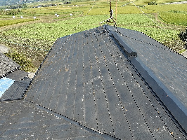 南阿蘇屋根調査屋根上写真