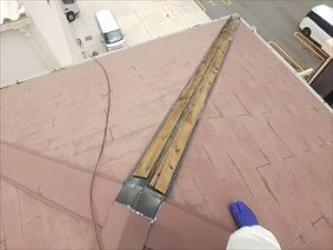 棟板金飛散 雨漏れ箇所