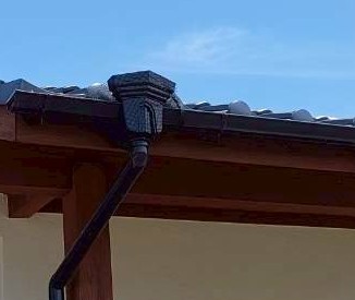 ほとんど目立たない防鳥ネット