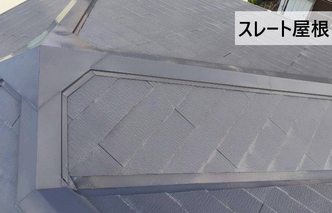 スレート屋根の調査