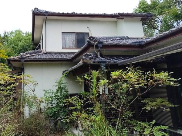 下益城郡美里町で地震被害を受けた住宅の調査