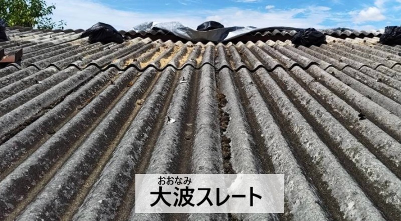 工場の大波スレート屋根