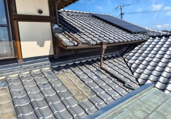 菊池市で地震後に雨漏り調査を行った住宅
