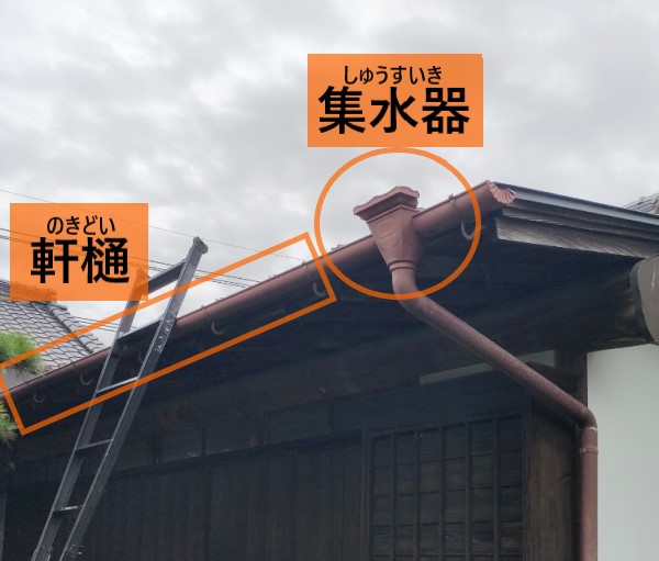 集水器と軒樋