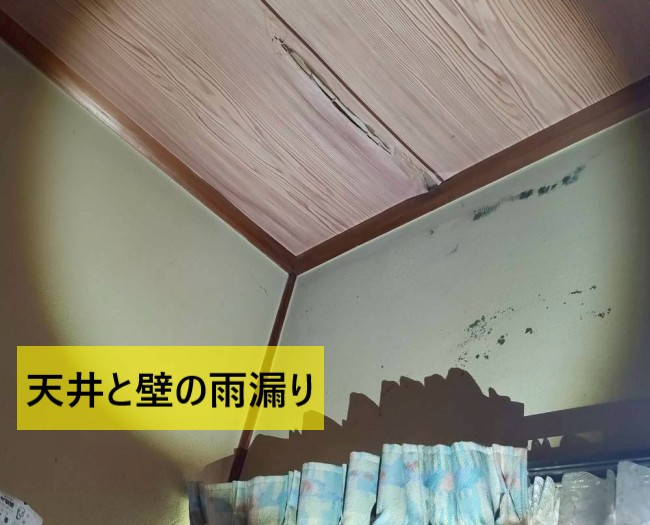 上益城郡御船町で瓦屋根の雨漏り調査｜瓦割れとルーフィング破れ