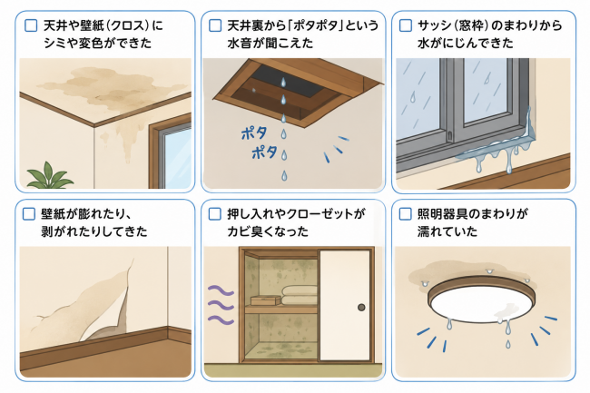 雨漏りチェックリスト
